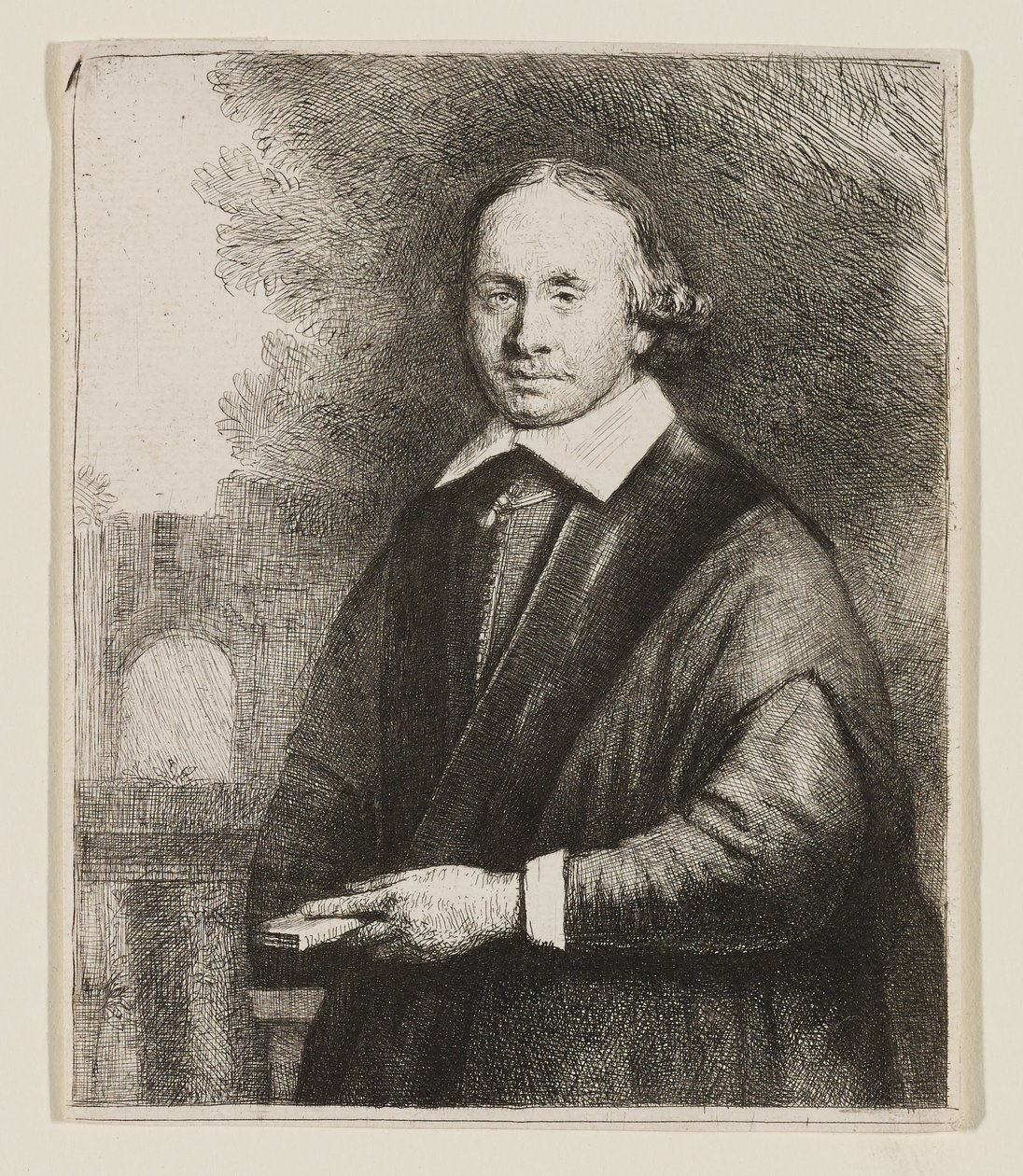 Jan Antonides Von Der Linden, professor i medicin av Rembrandt van Rijn