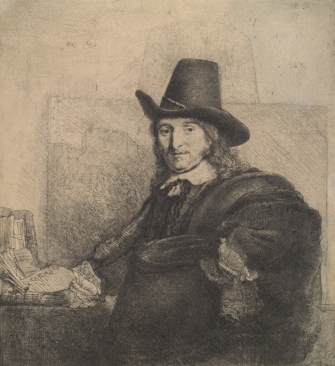 Jan Asselijn, målare Krabbetje, c. 1647., c. 1647. av Rembrandt van Rijn