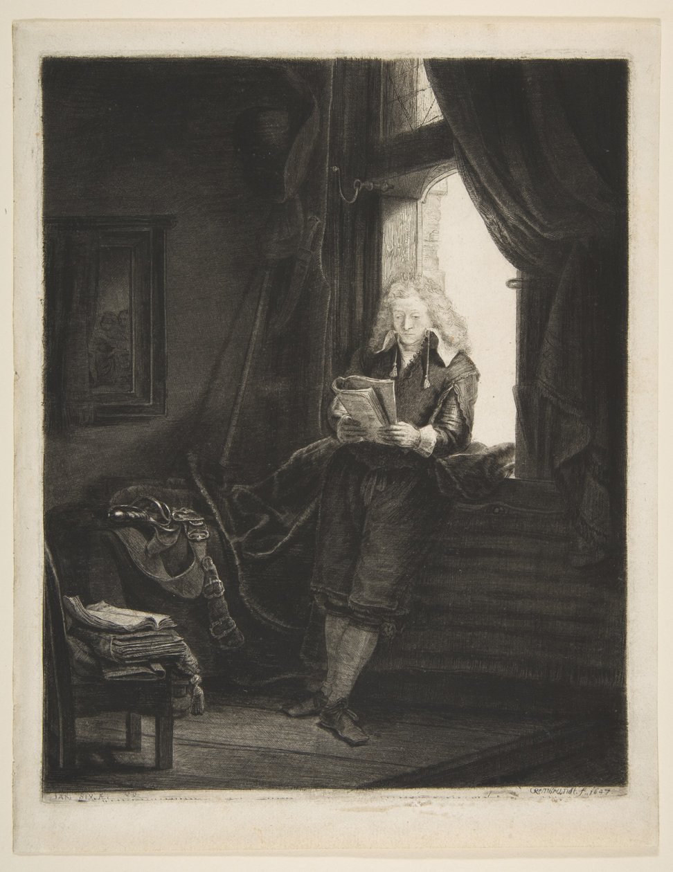 Jan sex, 1647. av Rembrandt van Rijn