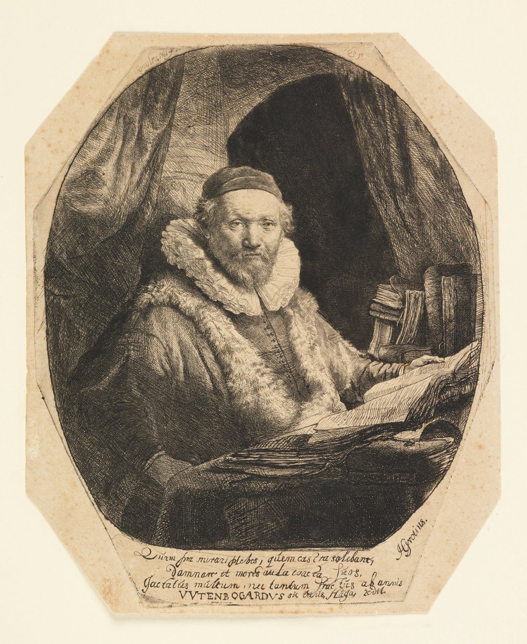 Jan Uytenbogaert (1557–1644), remonstranters predikant av Rembrandt van Rijn