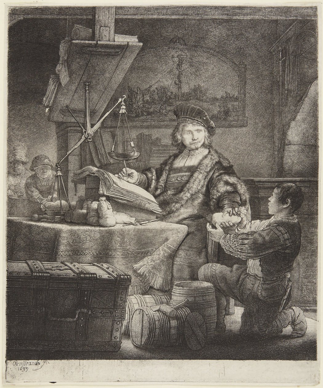 Jan Uytenbogaert (Guldvägaren) av Rembrandt van Rijn