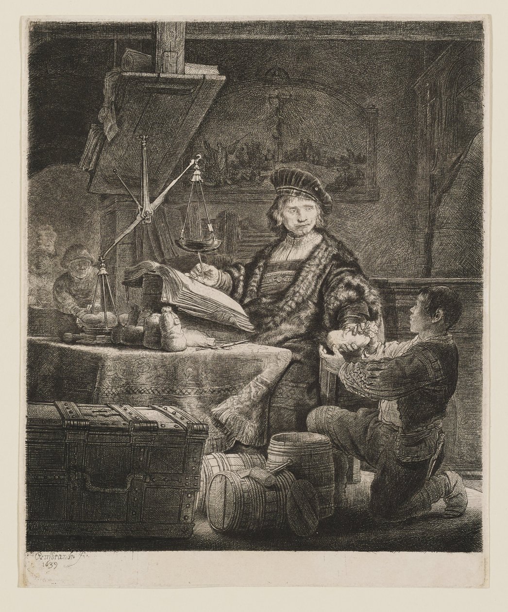 Jan Uytenbogaert, generalkassör av Rembrandt van Rijn