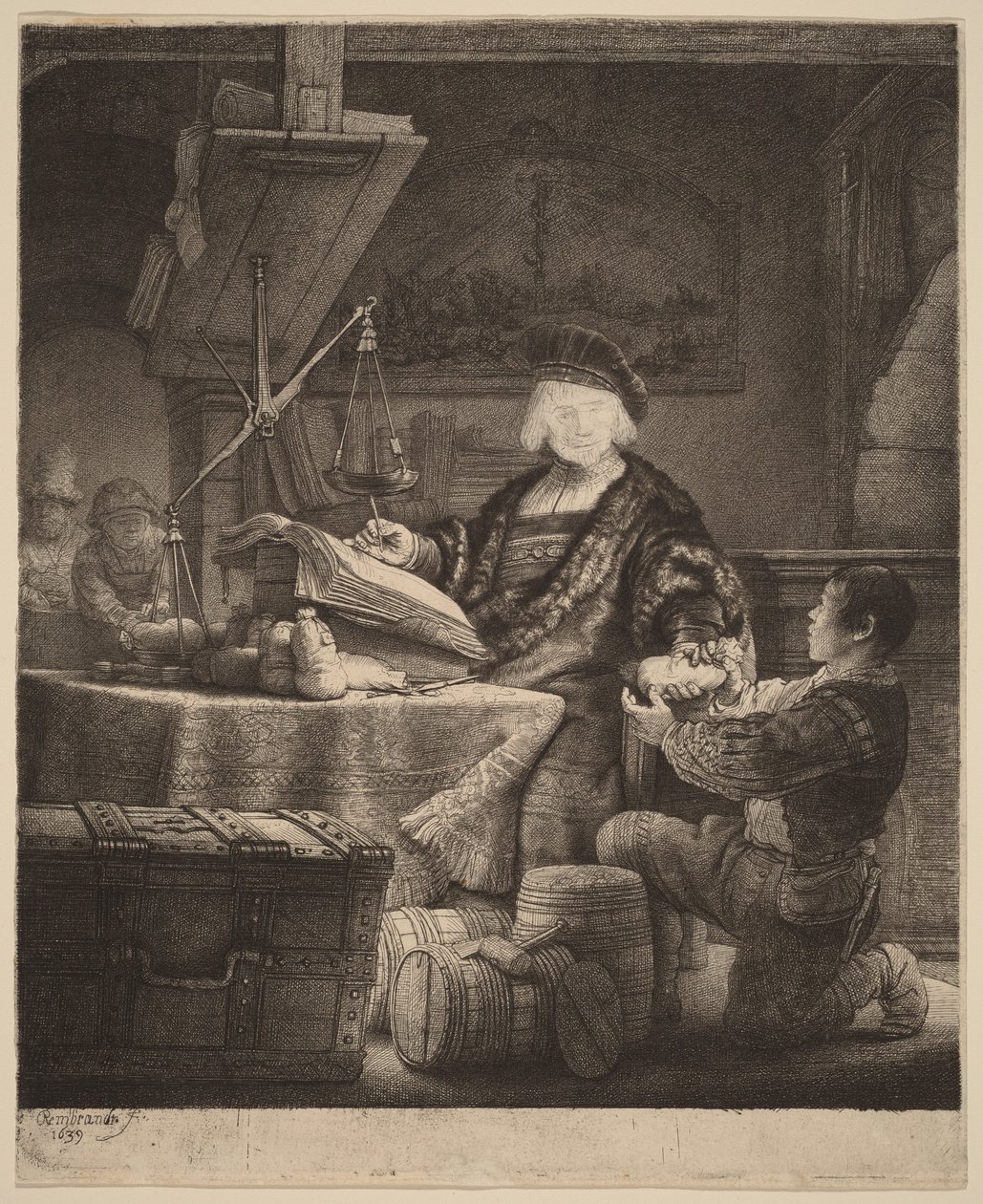 Jan Uytenbogaert, ”Guldvägaren” av Rembrandt van Rijn