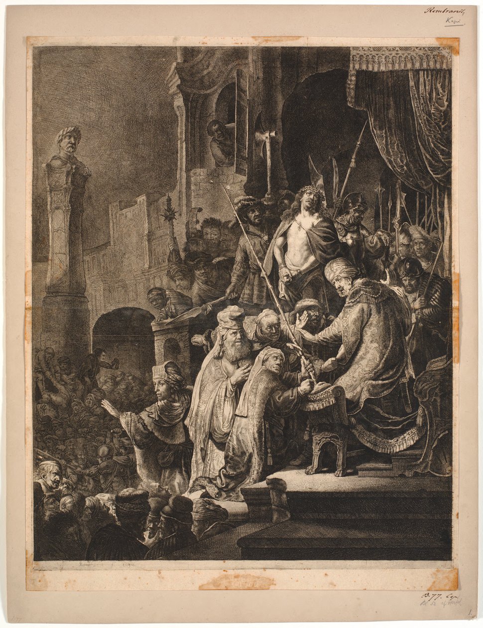 Jesus före Pilatus av Rembrandt van Rijn