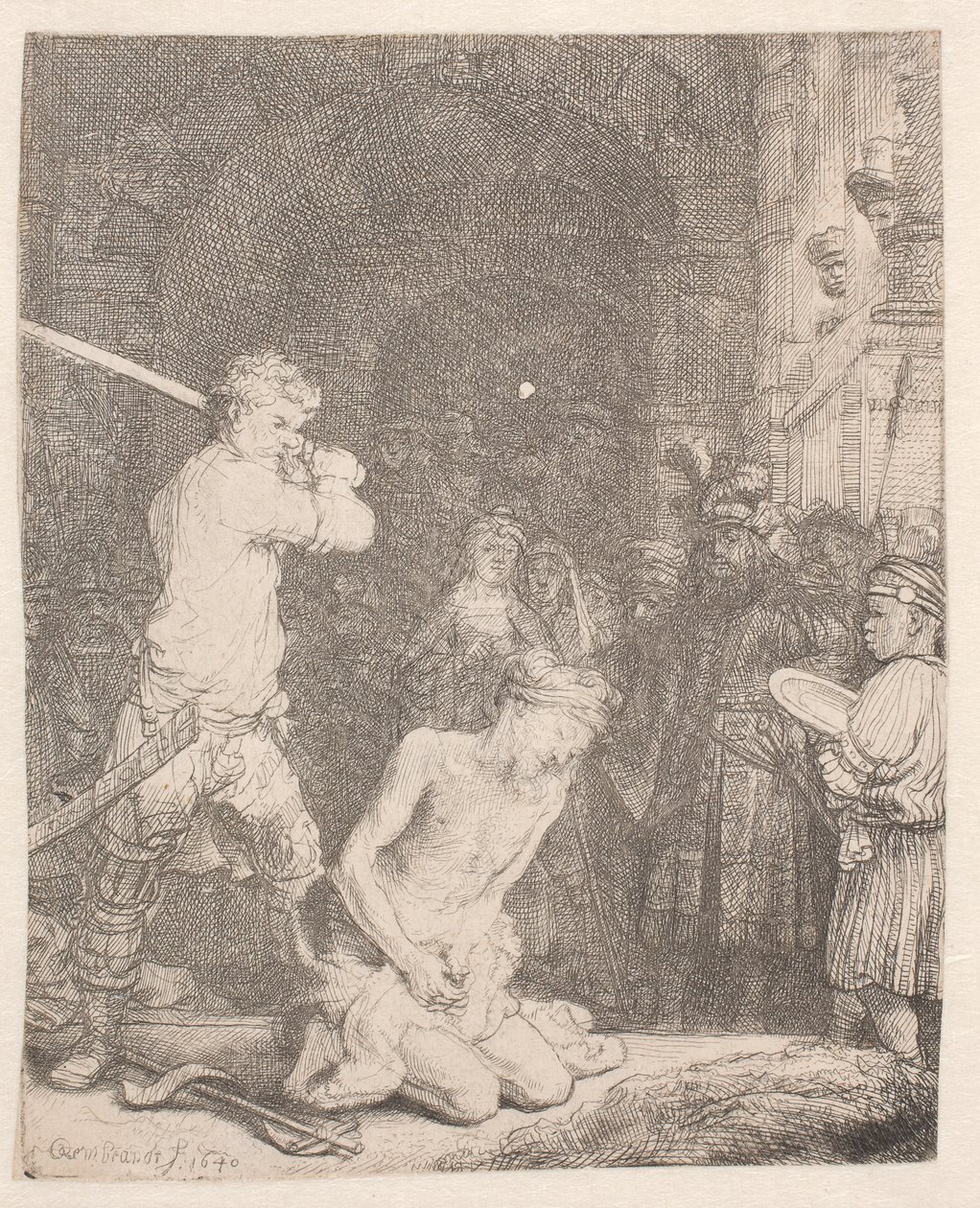 Johannes Döparen halshuggen av Rembrandt van Rijn