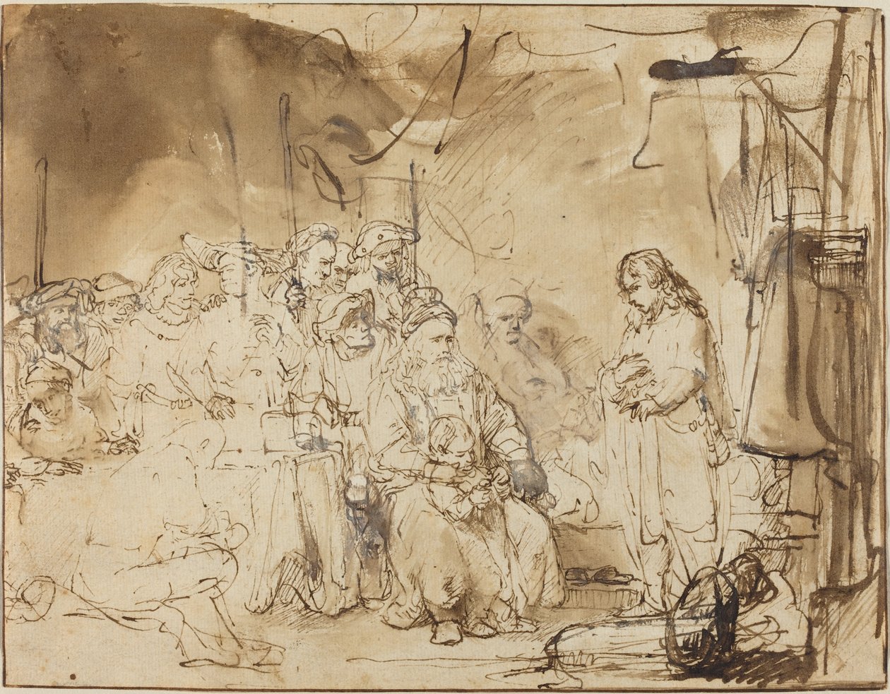 Joseph berättar om sina drömmar av Rembrandt van Rijn