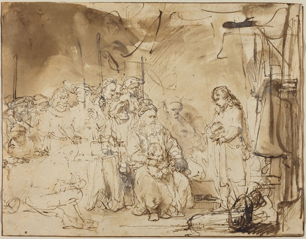 Josef berättar om sina drömmar av Rembrandt van Rijn