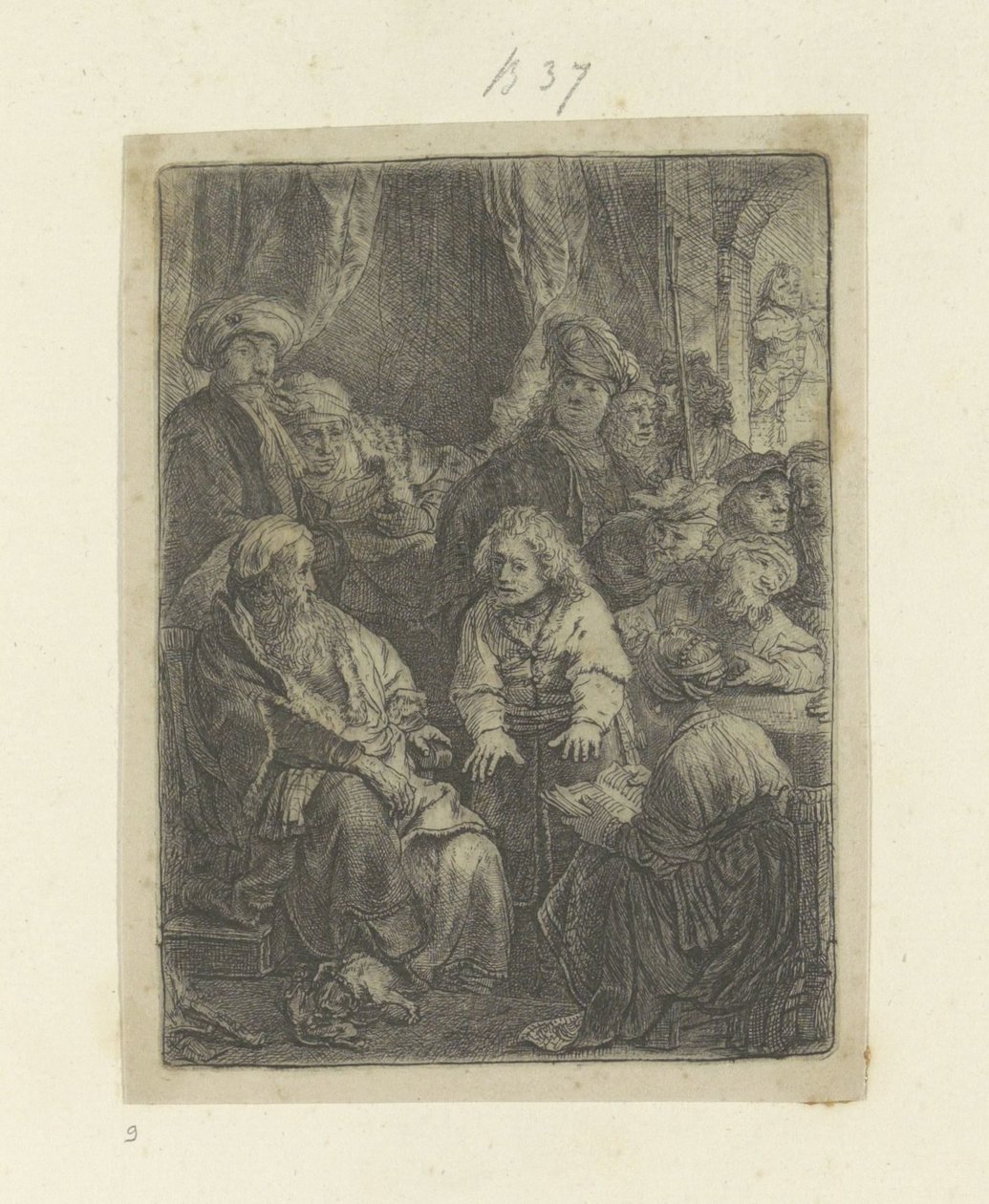 Joseph berättar sina drömmar Recueil de quatre-vingt-cinq estampes originales (serietitel) av Rembrandt van Rijn