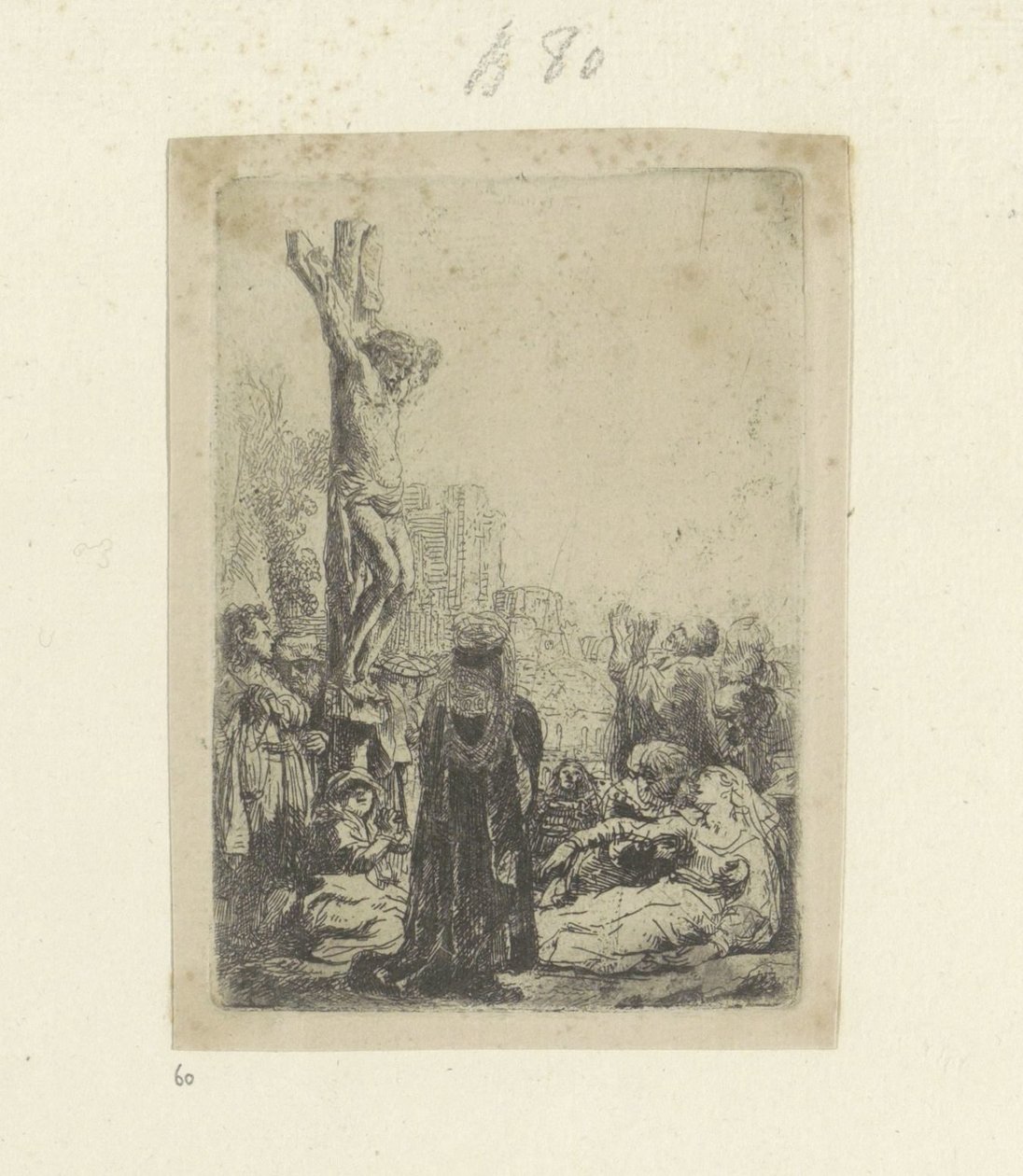 Kruising: liten plaat Samling av åttiofem originaltryck (serietitel) av Rembrandt van Rijn