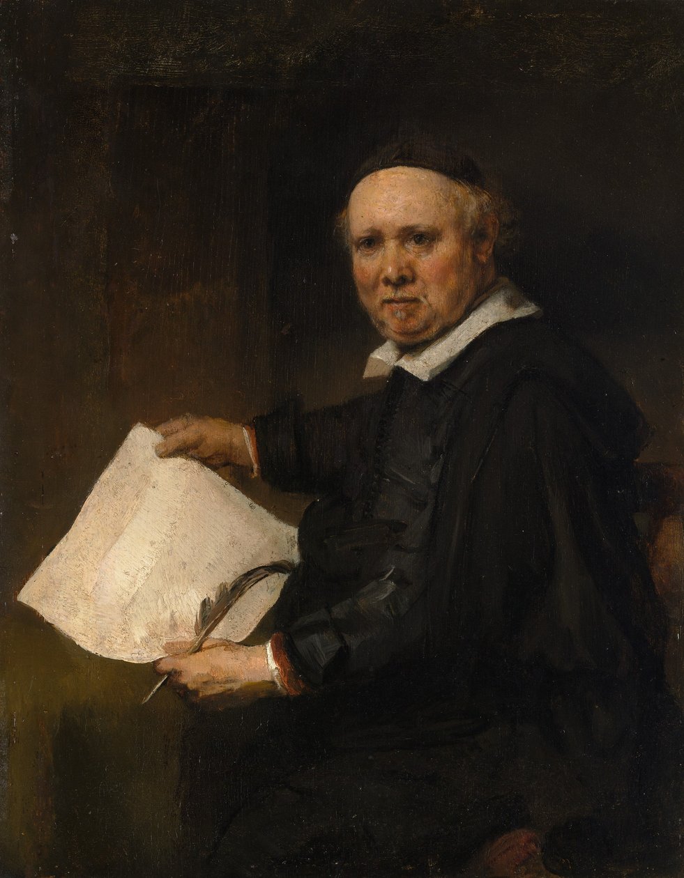 Lieven Willemsz van Coppenol född omkring 1599, död 1671 eller senare. av Rembrandt van Rijn