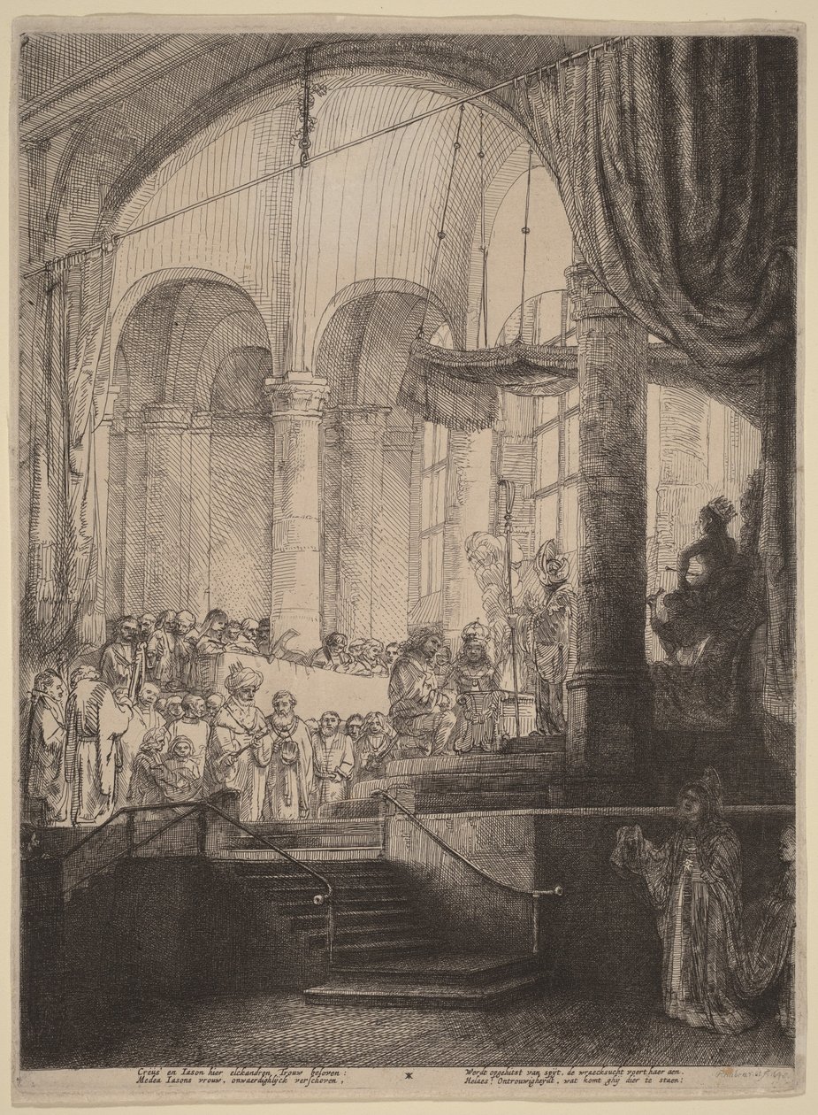 Medea, eller Jasons och Kreusas bröllop av Rembrandt van Rijn