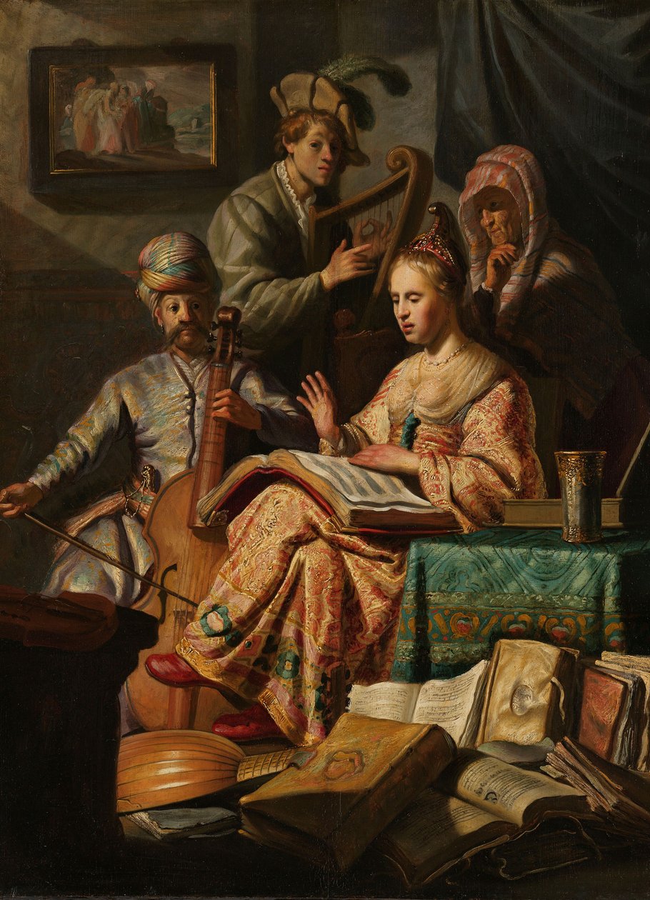 Musikkompani, 1626 av Rembrandt van Rijn