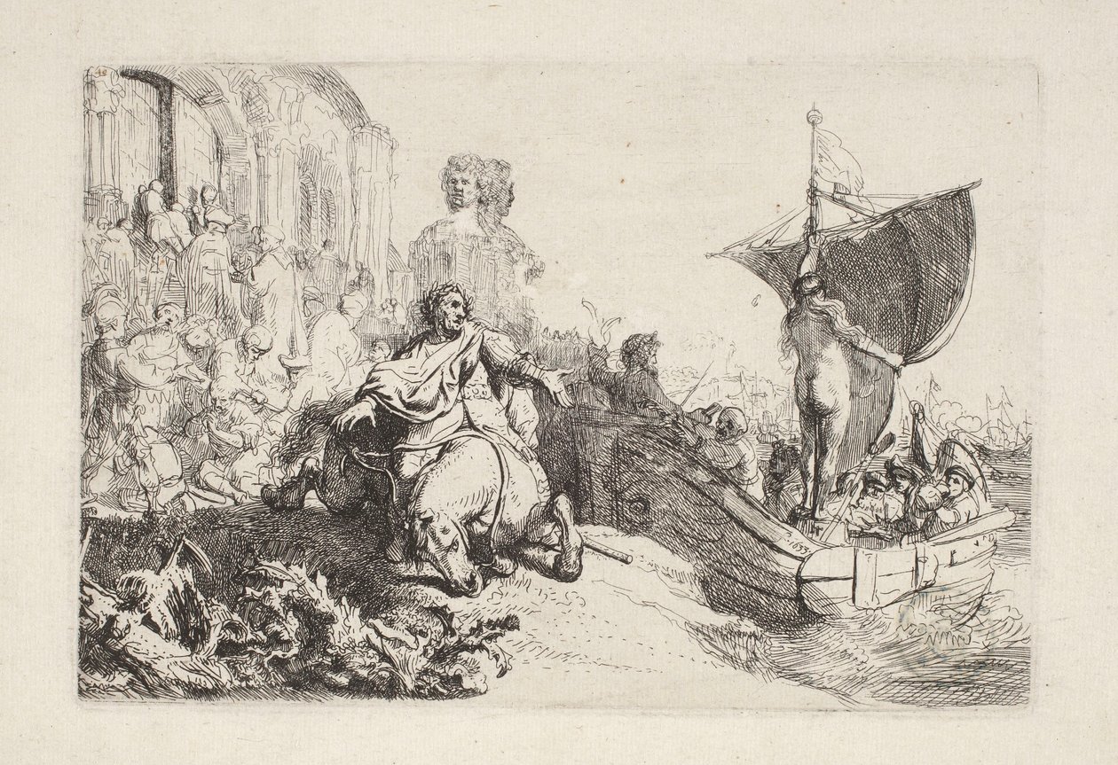 Fortunas skepp av Rembrandt van Rijn
