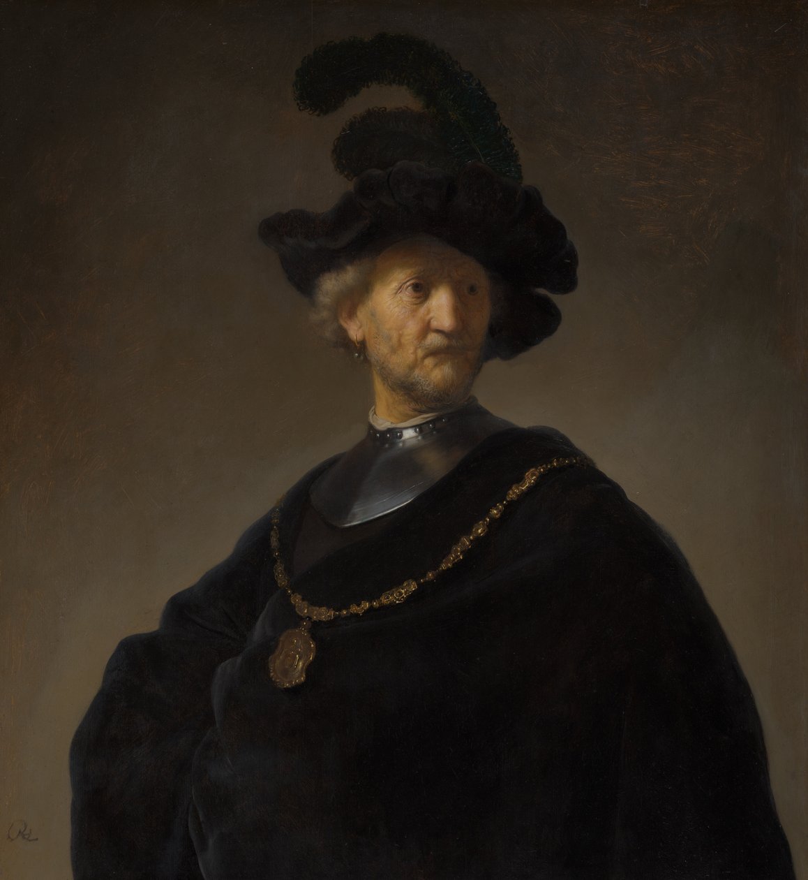 Gammal man med guldkedja av Rembrandt van Rijn