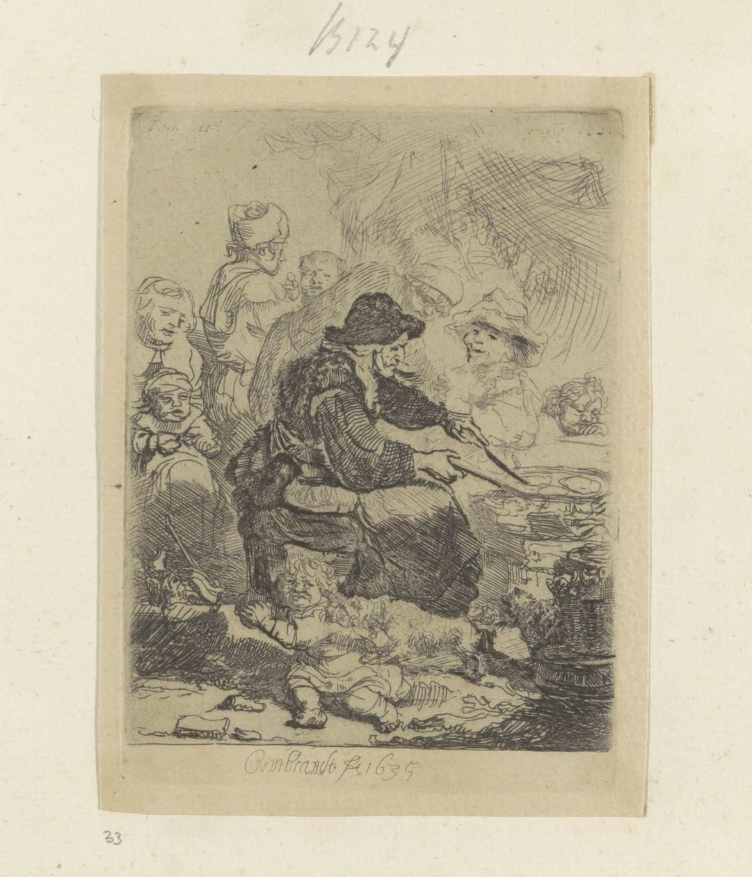 Pannekoekenbakster Samling av åttiofem originaltryck (serietitel) av Rembrandt van Rijn