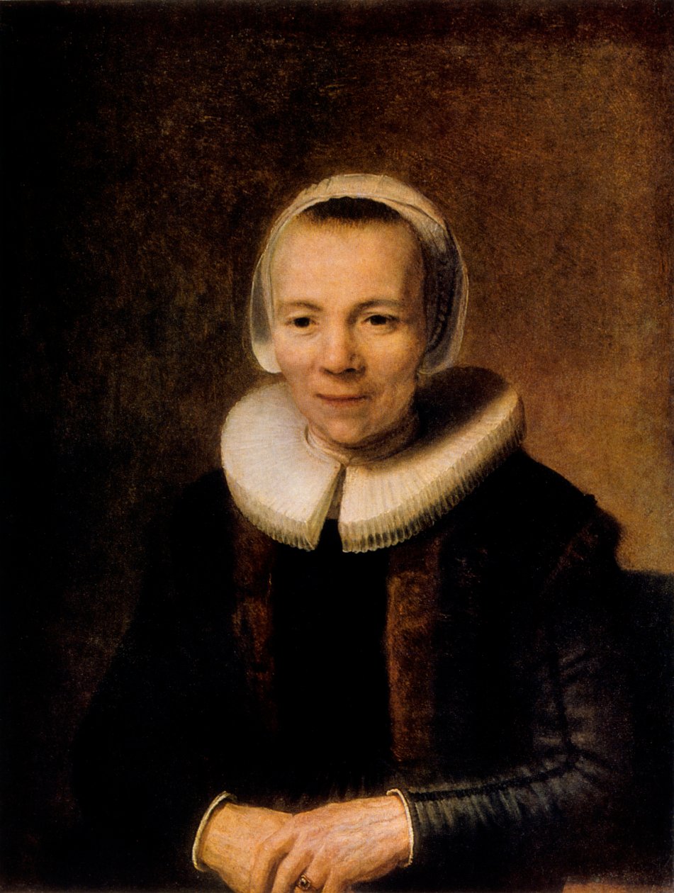 Porträtt av Baertje Martens, 1649 av Rembrandt van Rijn