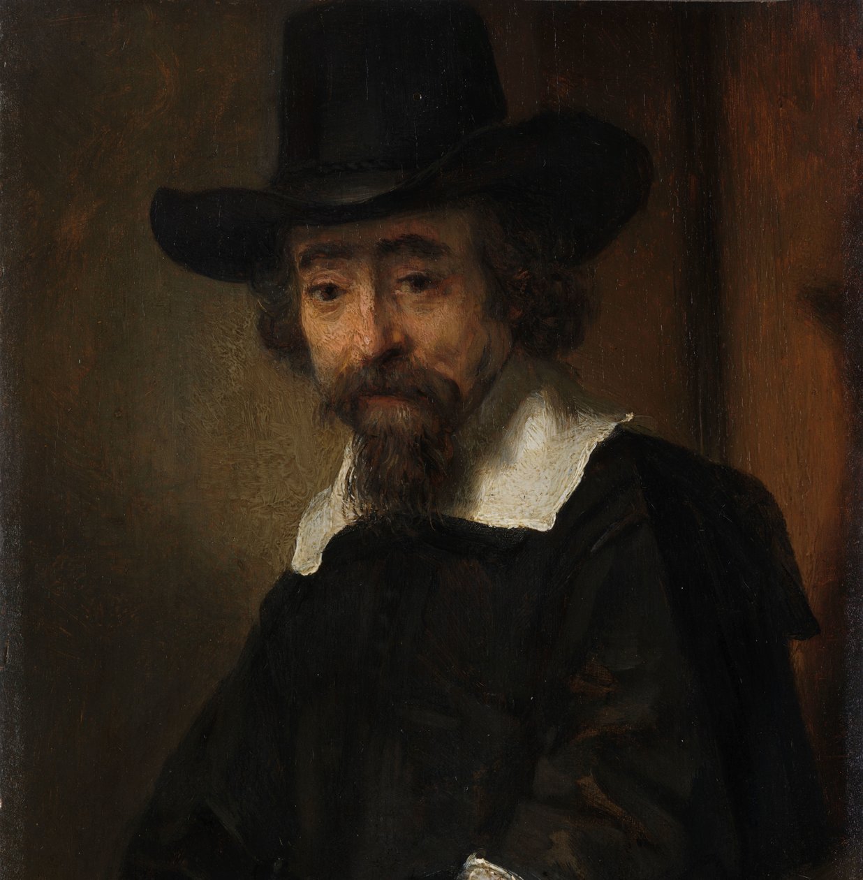 Porträtt av Ephraim Well Porträtt av Dr. Ephraim Well av Rembrandt van Rijn