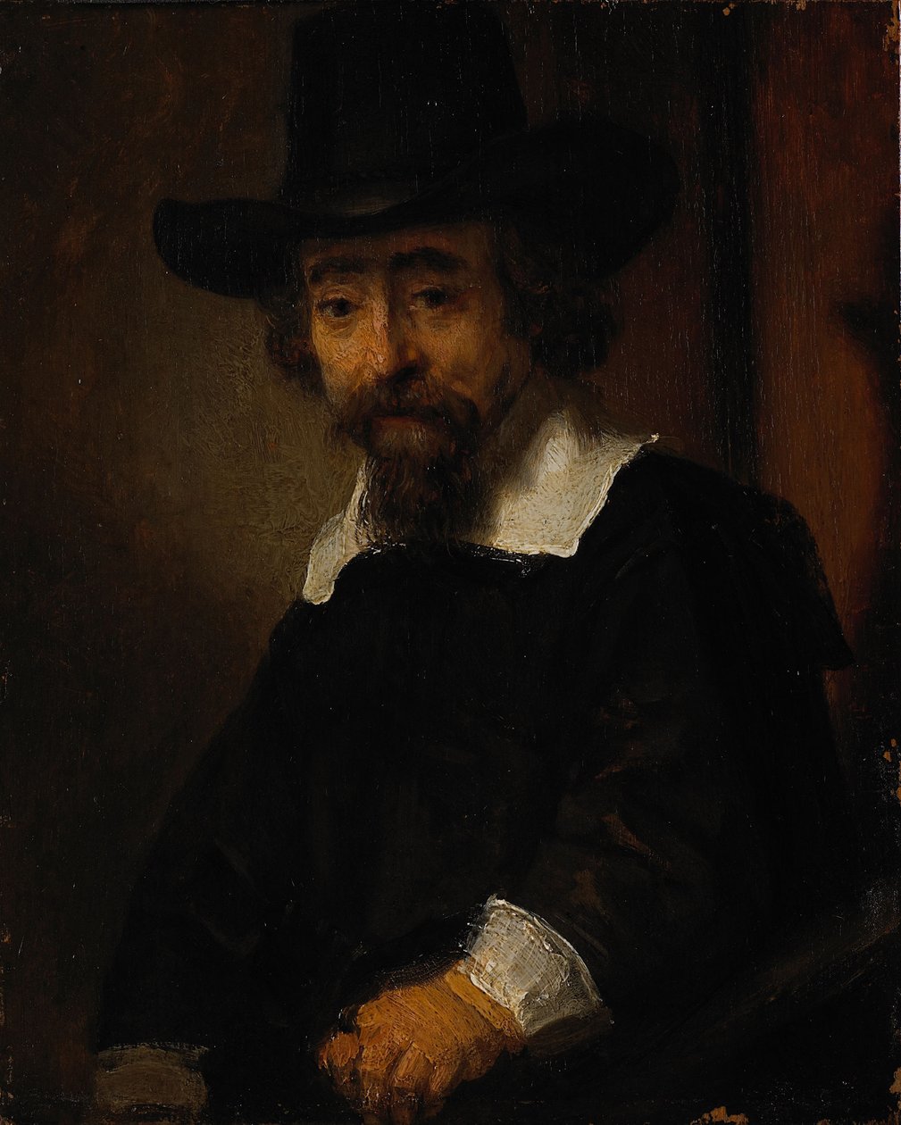 Porträtt av Ephraim Bueno av Rembrandt van Rijn