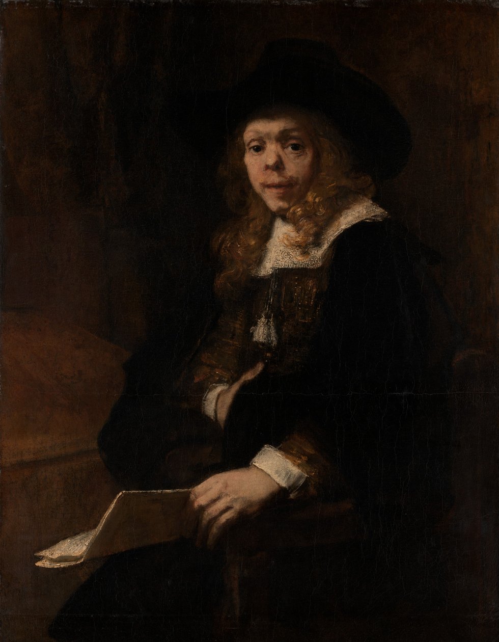 Porträtt av Gerard de Lairesse, 1665-67. av Rembrandt van Rijn
