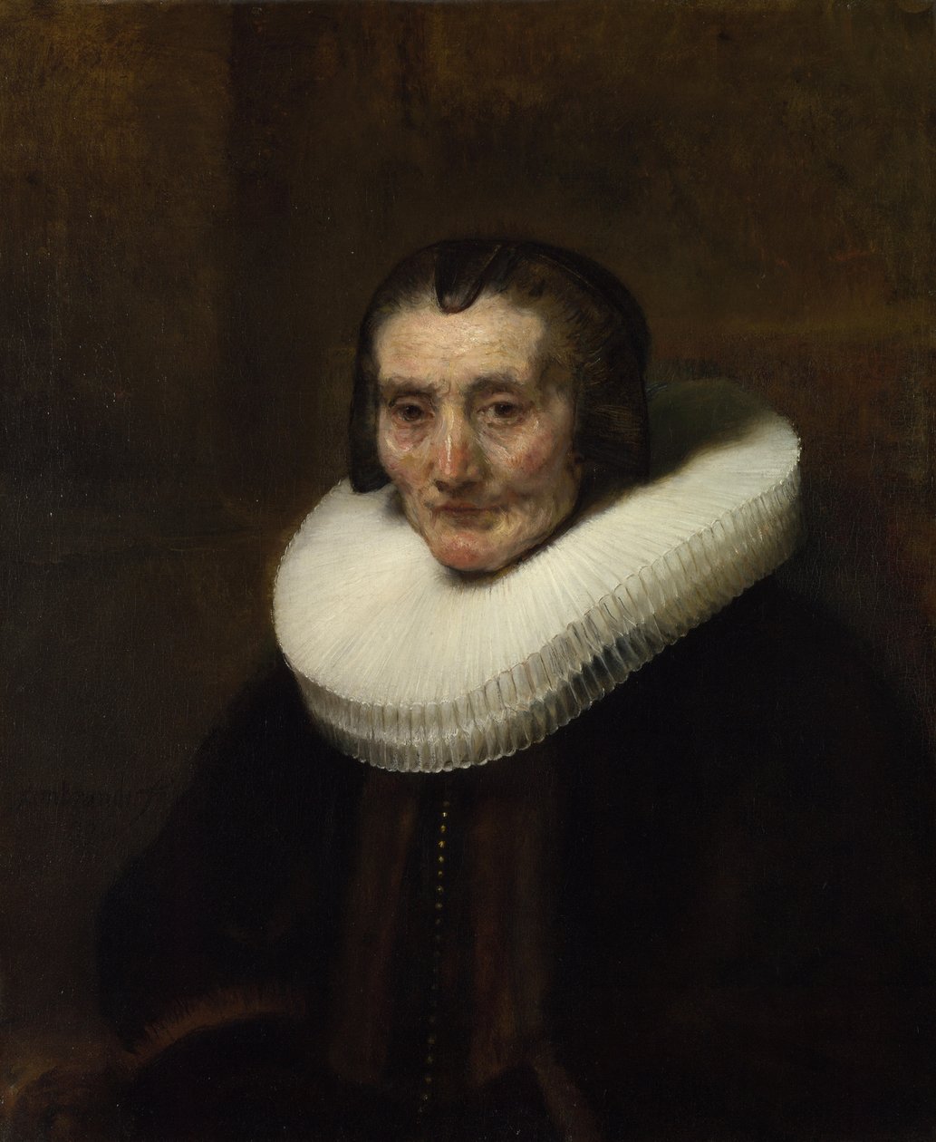 Porträtt av Margaretha de Geer, hustru till Jacob Trip, 1661 av Rembrandt van Rijn
