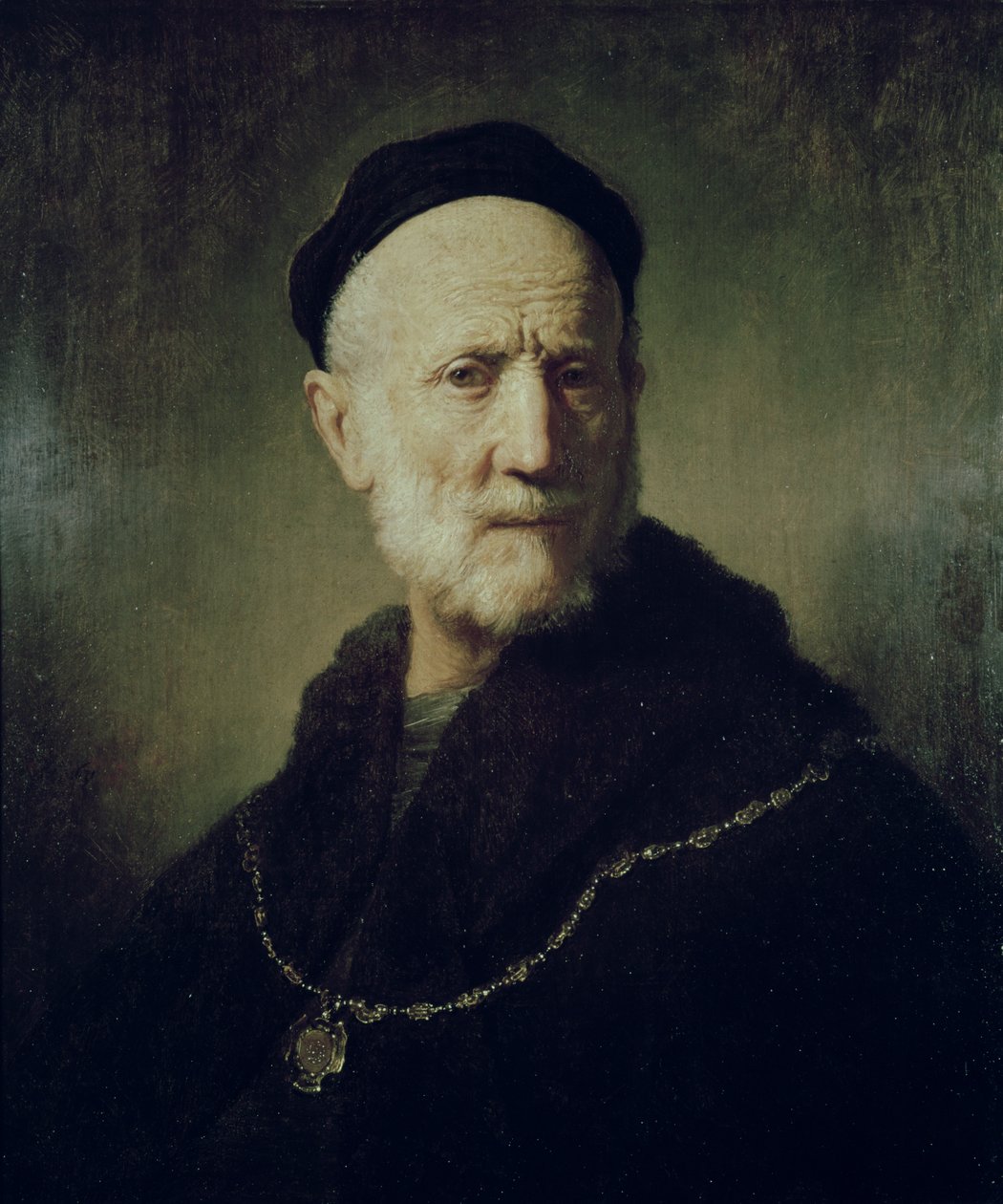 Porträtt av Rembrandts far av Rembrandt van Rijn