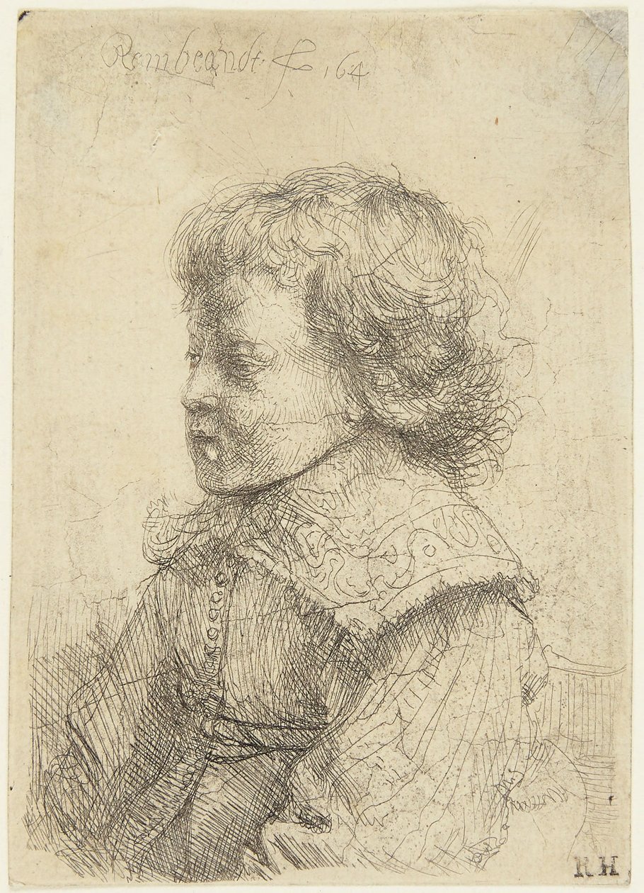 Porträtt av en pojke av Rembrandt van Rijn