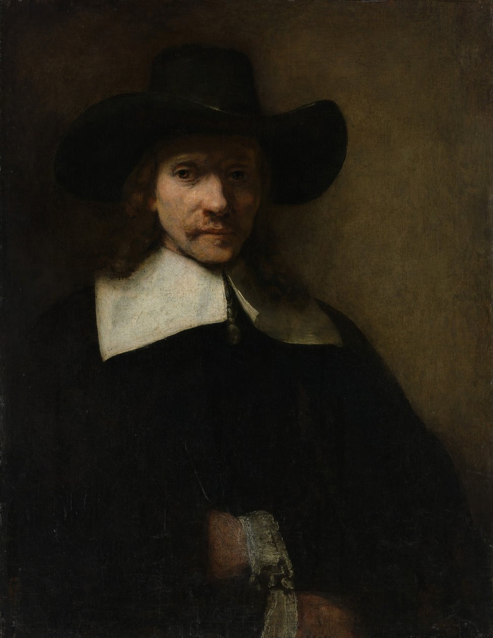 Porträtt av en man, ca. 1655-60. av Rembrandt van Rijn
