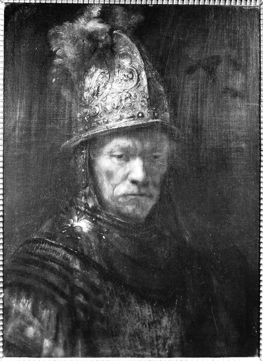 Porträtt av en man med en gyllene hjälm, 1648 av Rembrandt van Rijn