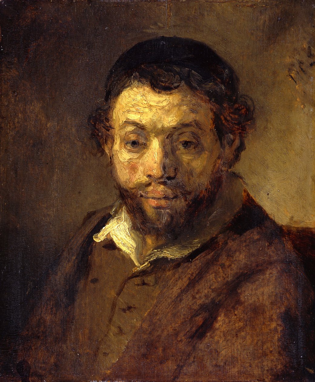 Porträtt av en ung jude av Rembrandt van Rijn