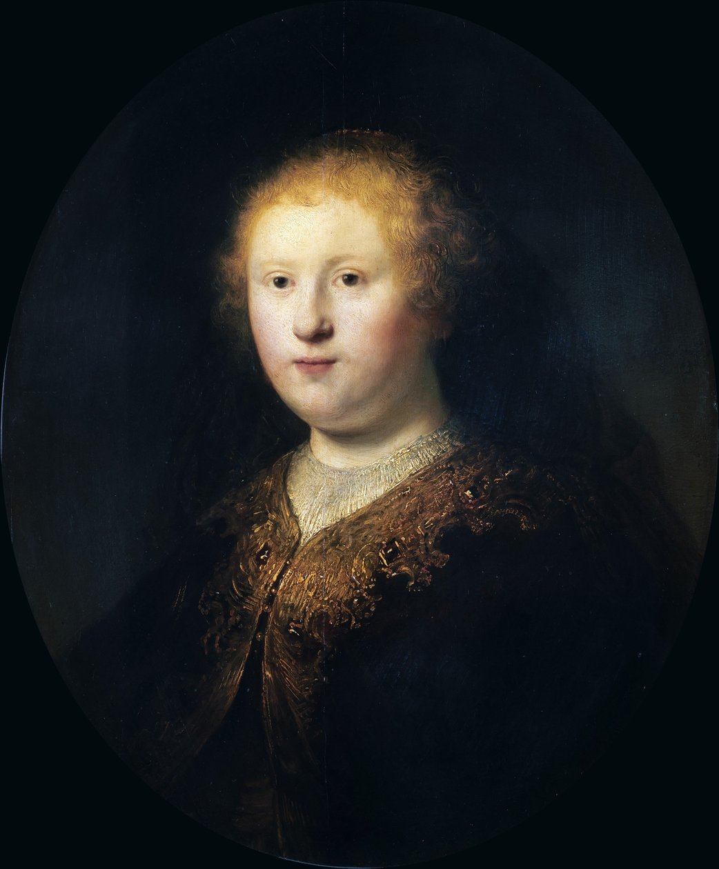 Porträtt av en ung kvinna, 1632. av Rembrandt van Rijn