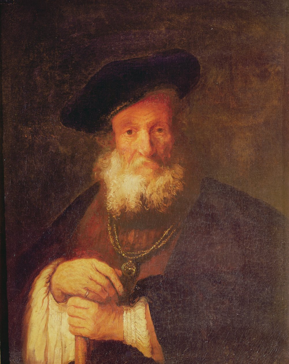 Porträtt av en gammal man av Rembrandt van Rijn