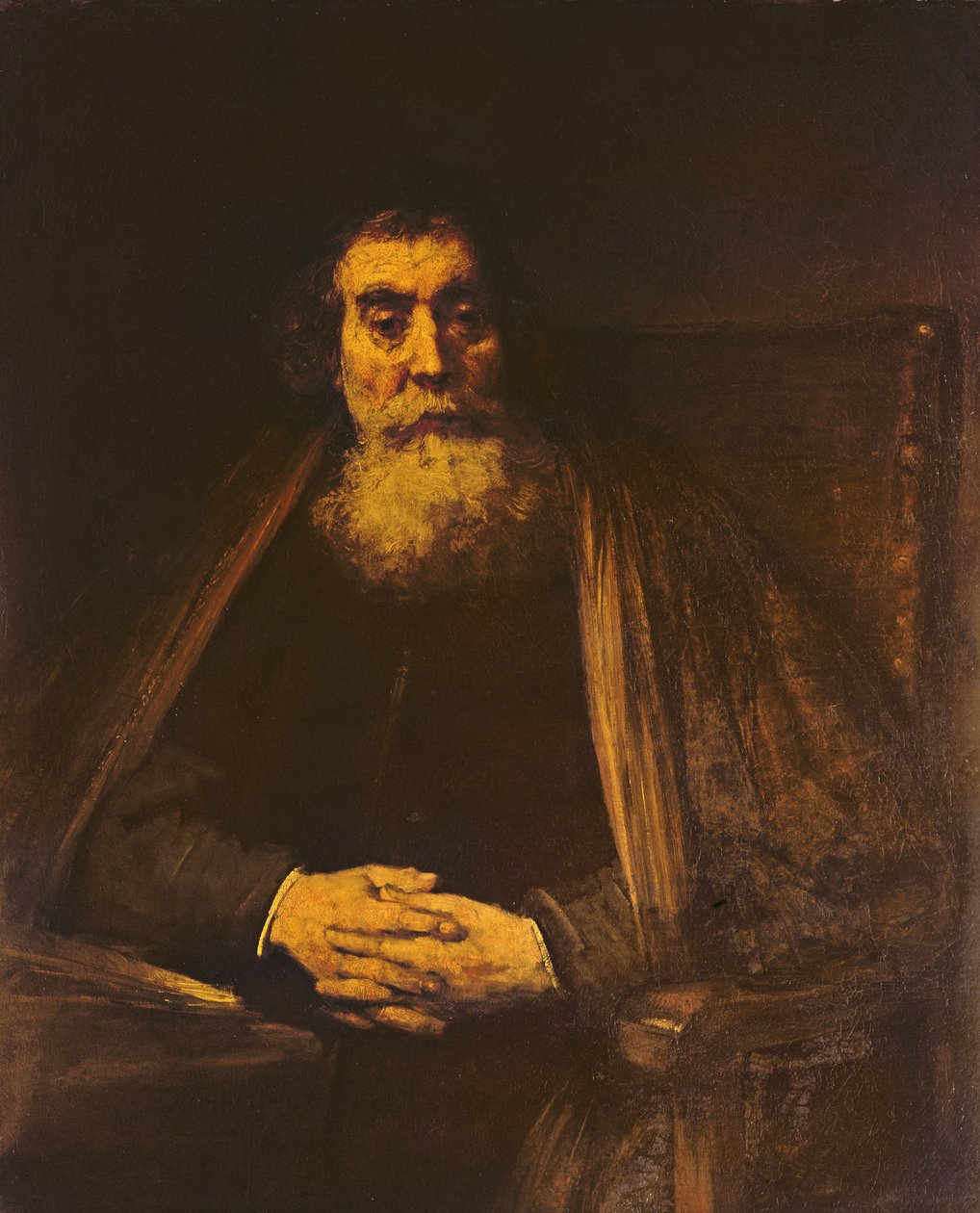 Porträtt av en gammal man av Rembrandt van Rijn