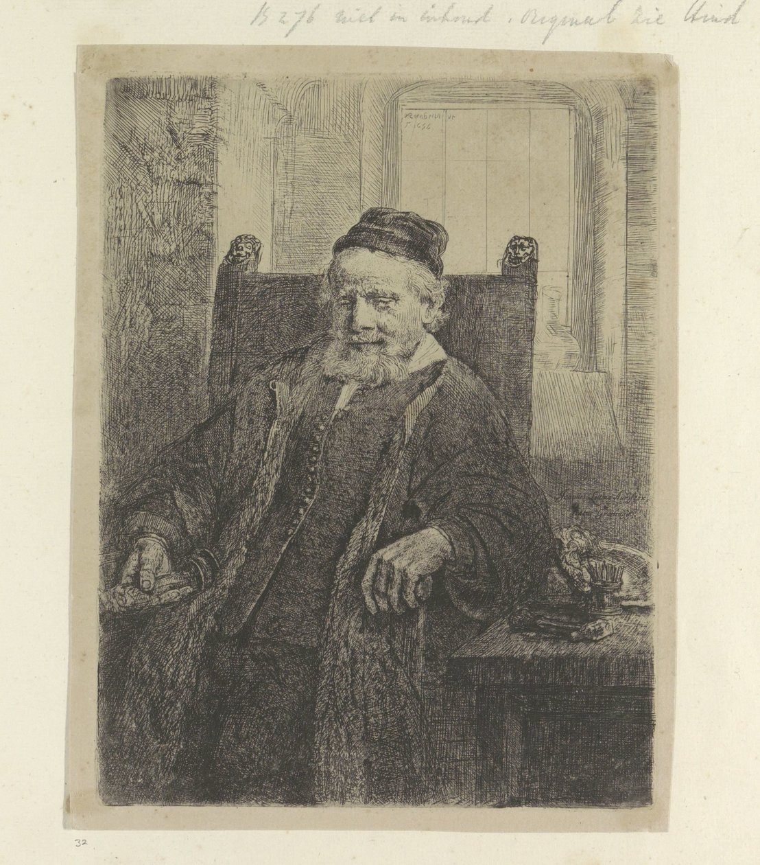 Portret van de goudsmid Jan Lutma Samling av åttiofem originaltryck (serietitel) av Rembrandt van Rijn