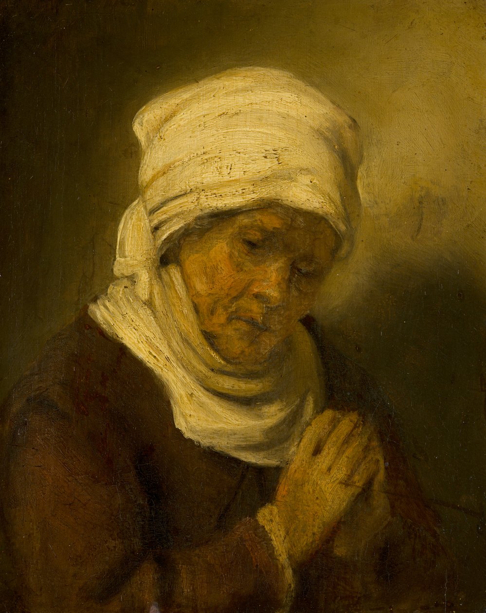 Bedjande kvinna, ca 1660 av Rembrandt van Rijn