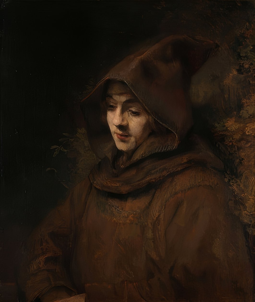Rembrandts son Titus i franciskansk vana. 1660 av Rembrandt van Rijn