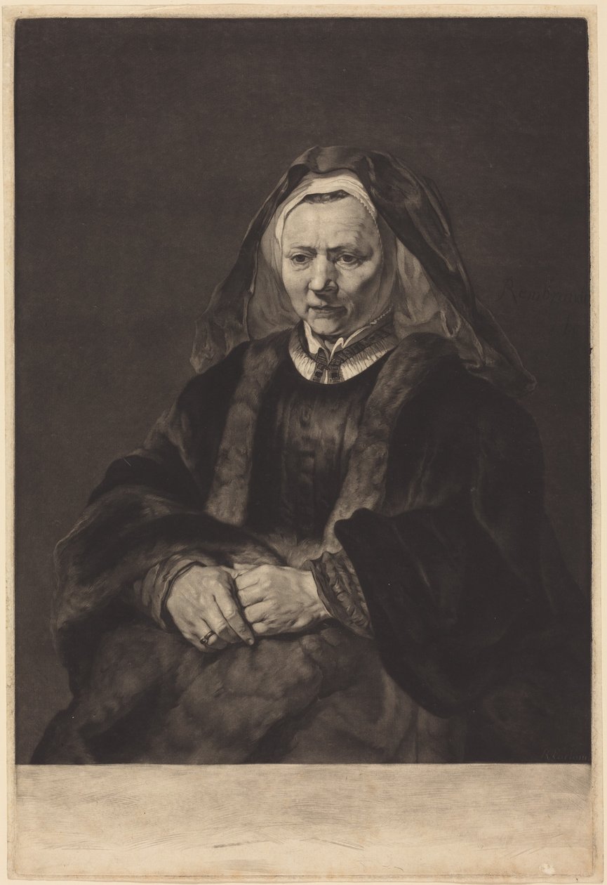 Rembrandts hustru av Rembrandt van Rijn