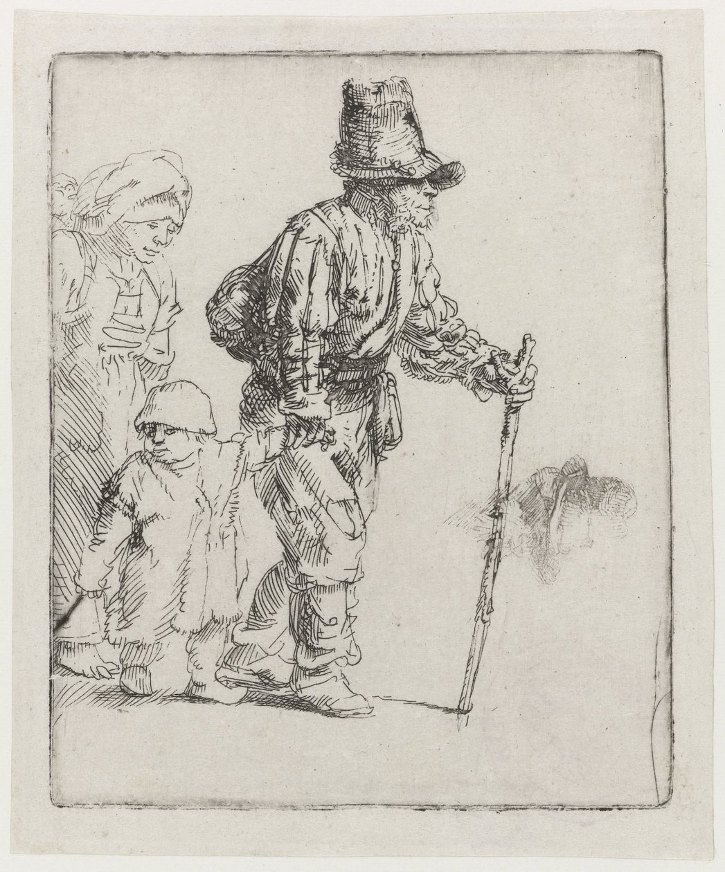 En kringresande bondefamilj av Rembrandt van Rijn