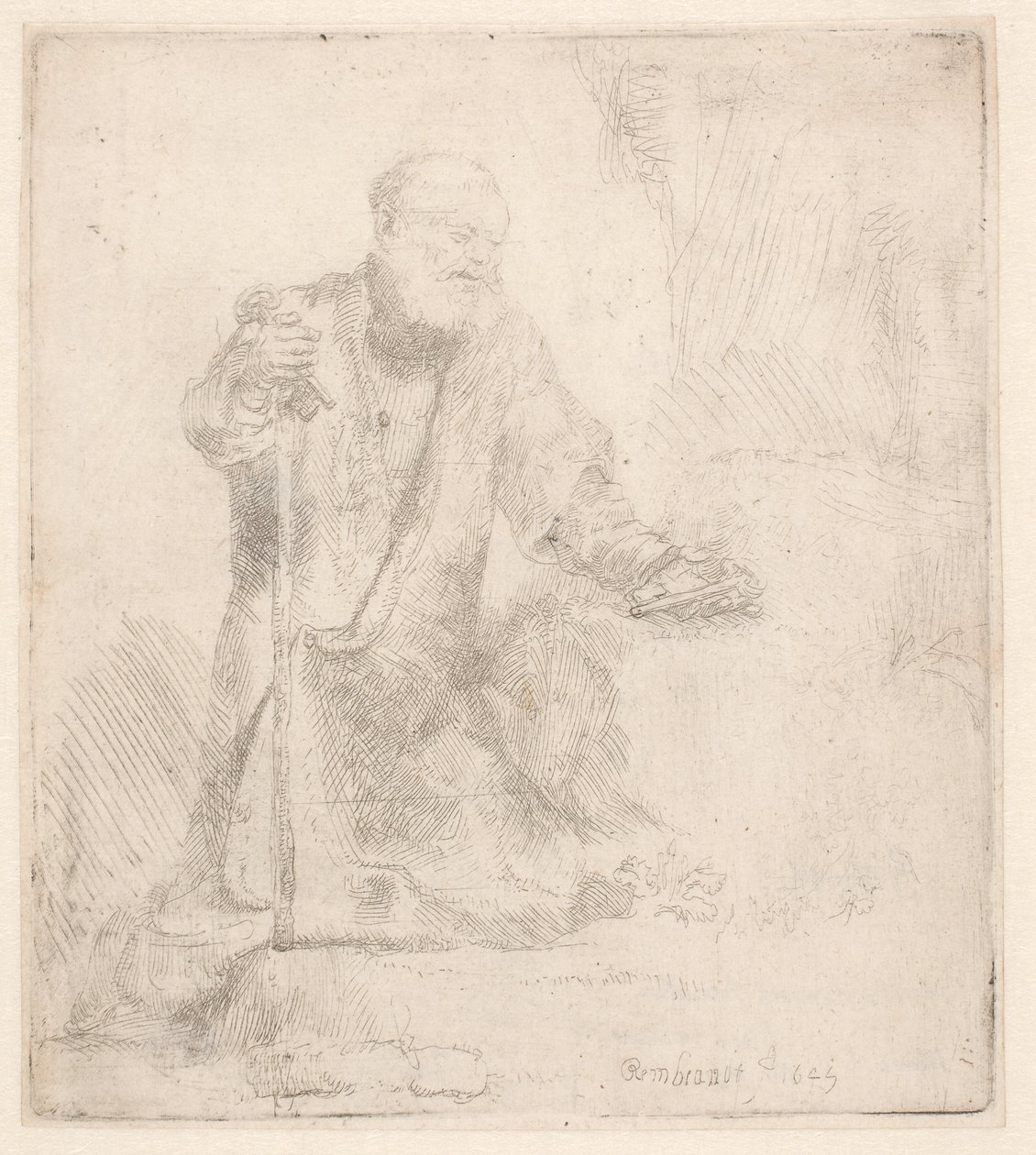 Sankt Petrus i botgöring av Rembrandt van Rijn