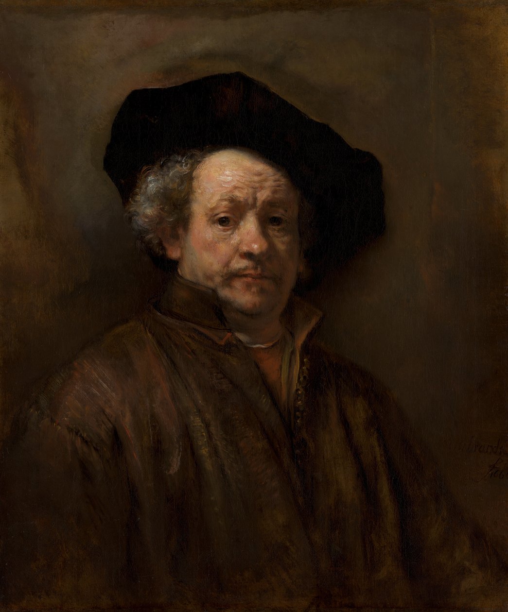 Självporträtt, 1660. av Rembrandt van Rijn