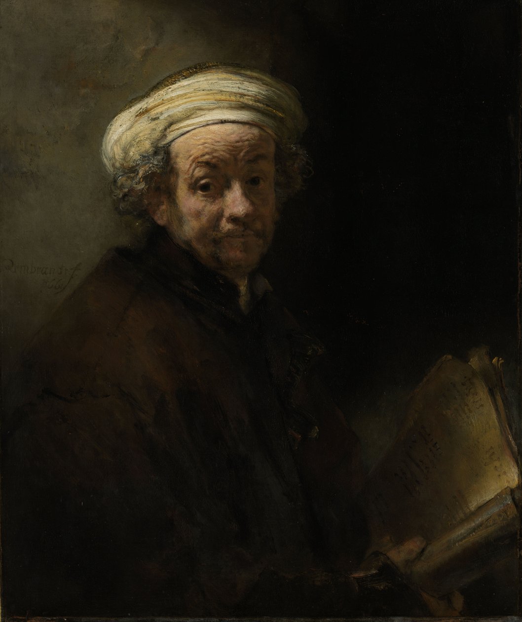 Självporträtt som aposteln Paulus, 1661 av Rembrandt van Rijn