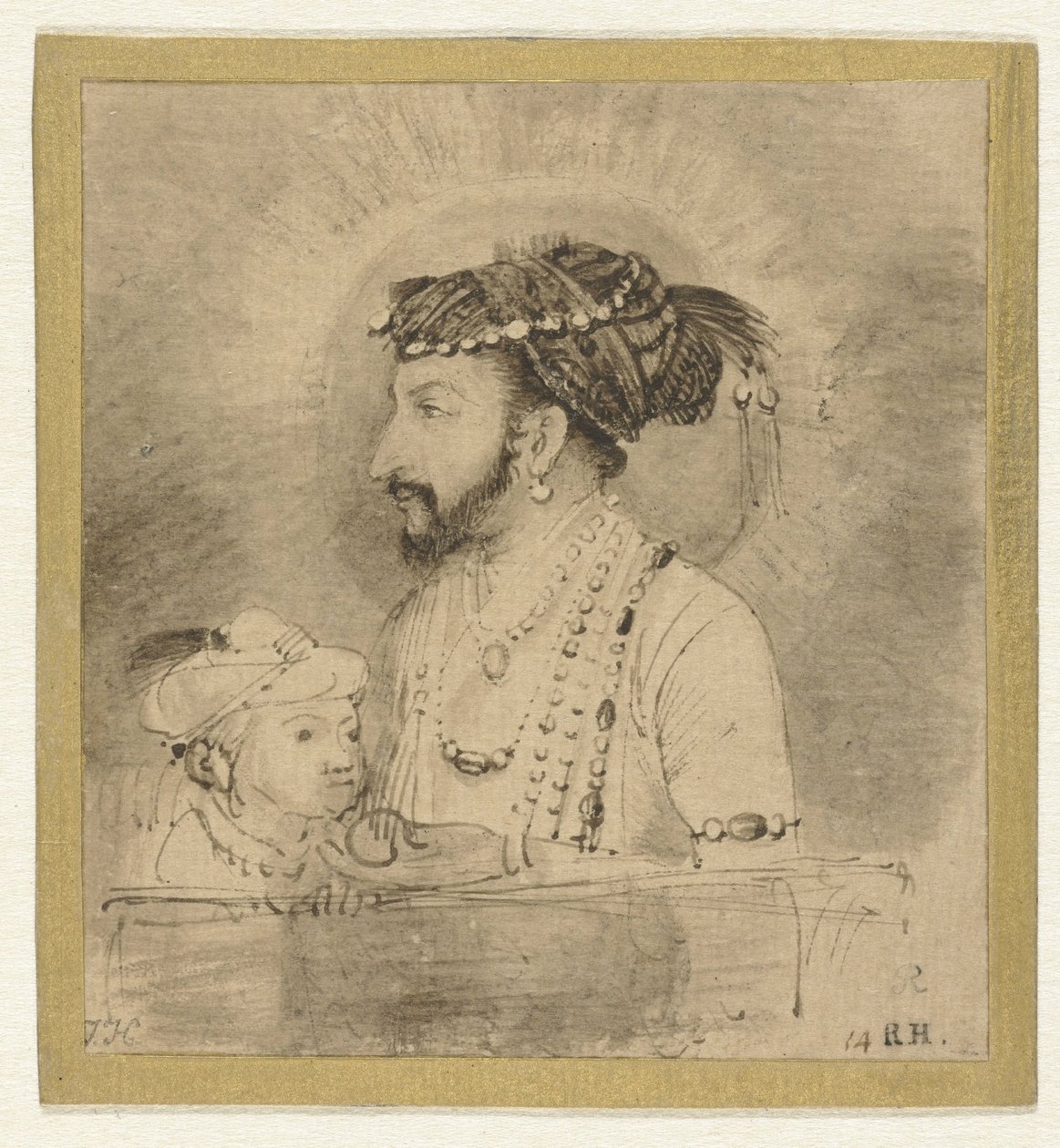 Shah Jahan och hans lille son av Rembrandt van Rijn