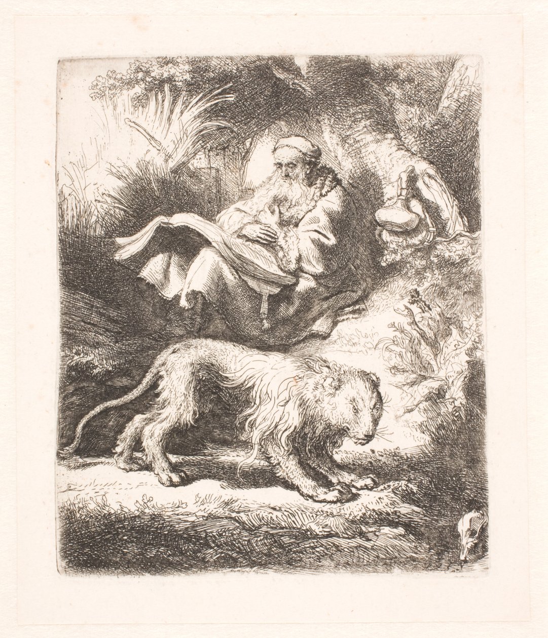 St. Hieronymus läser av Rembrandt van Rijn