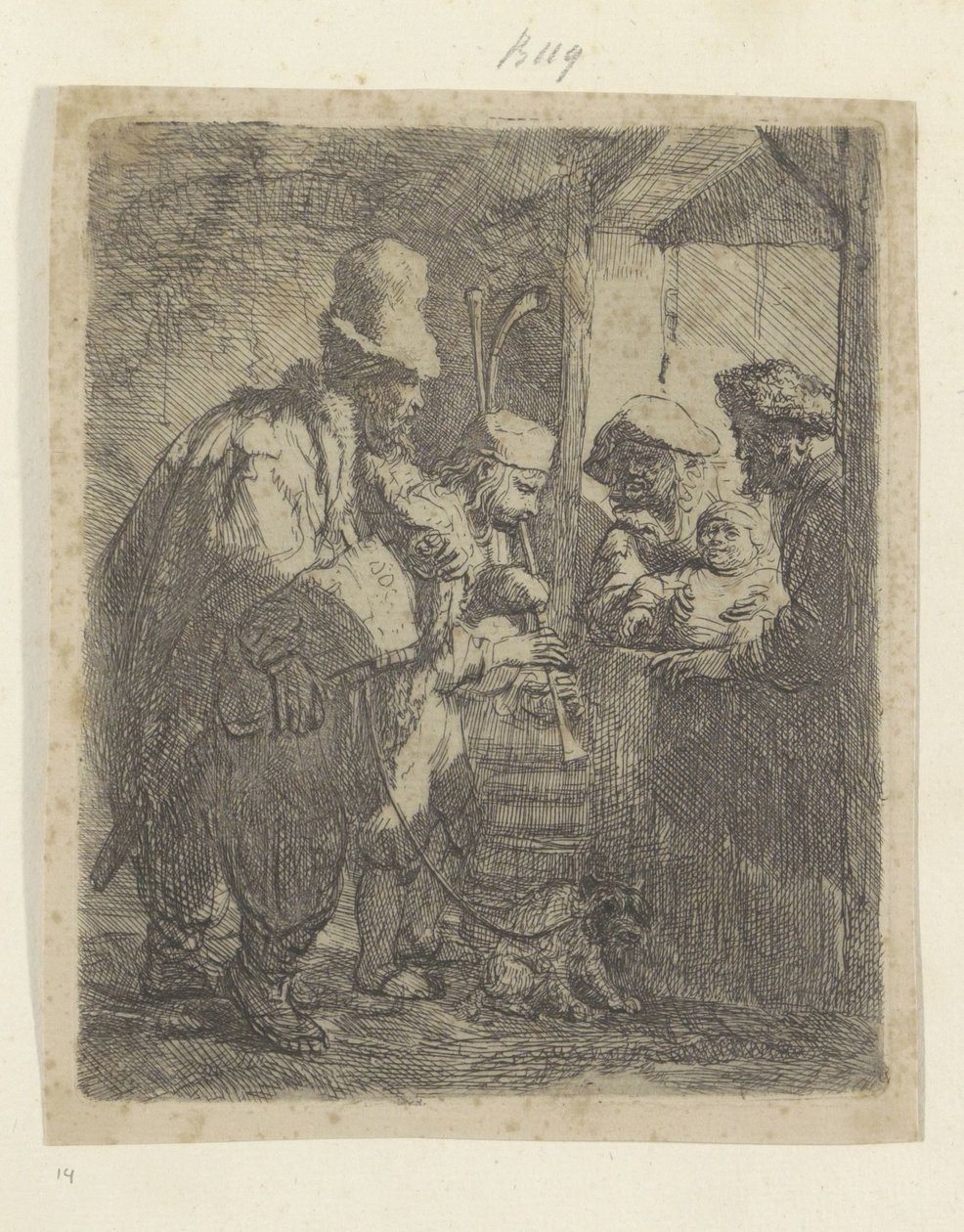 Straatmuzikanten Samling av åttiofem originaltryck (serietitel) av Rembrandt van Rijn