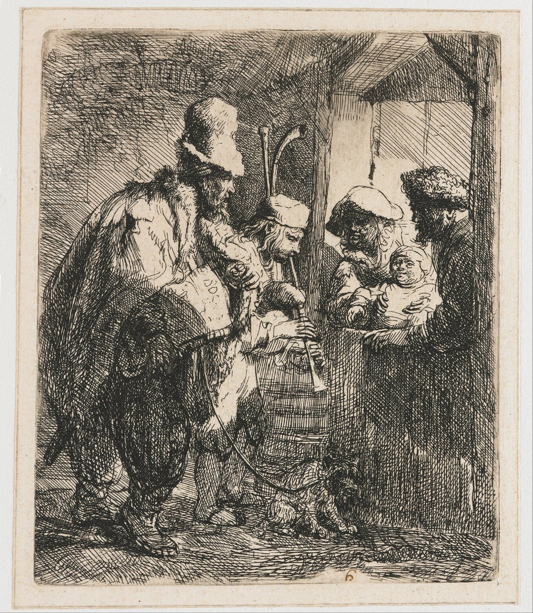 Gatumusikanter av Rembrandt van Rijn