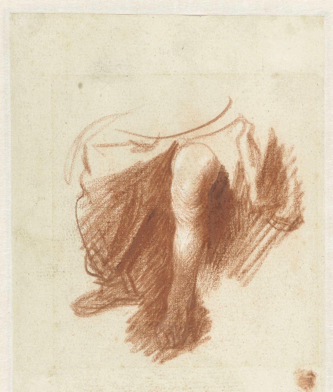 Studie av en kvinnas ben av Rembrandt van Rijn