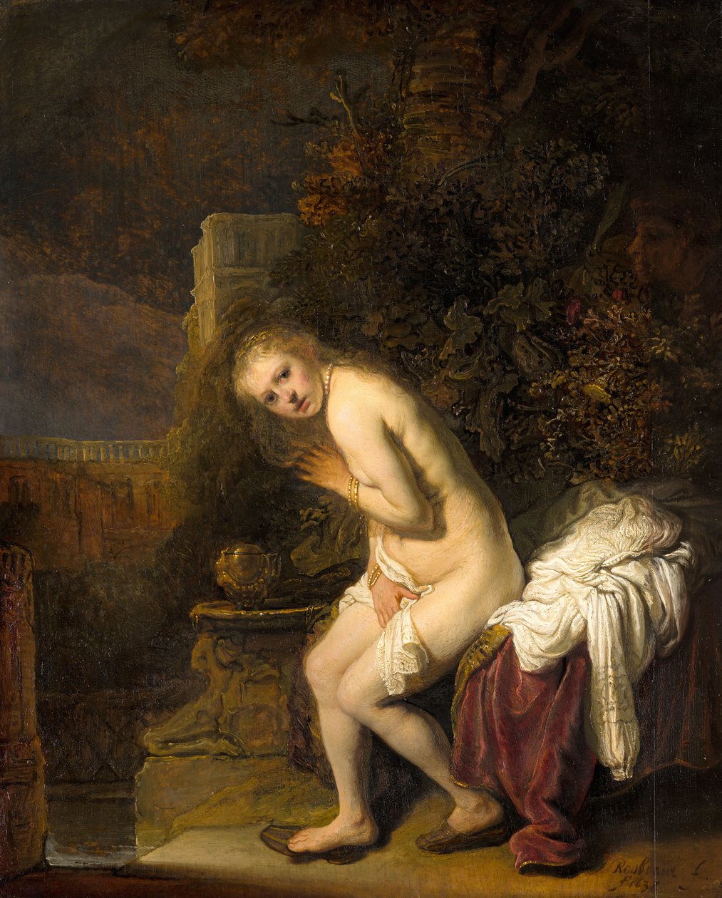Susanna vid hennes bad, 1636. av Rembrandt van Rijn