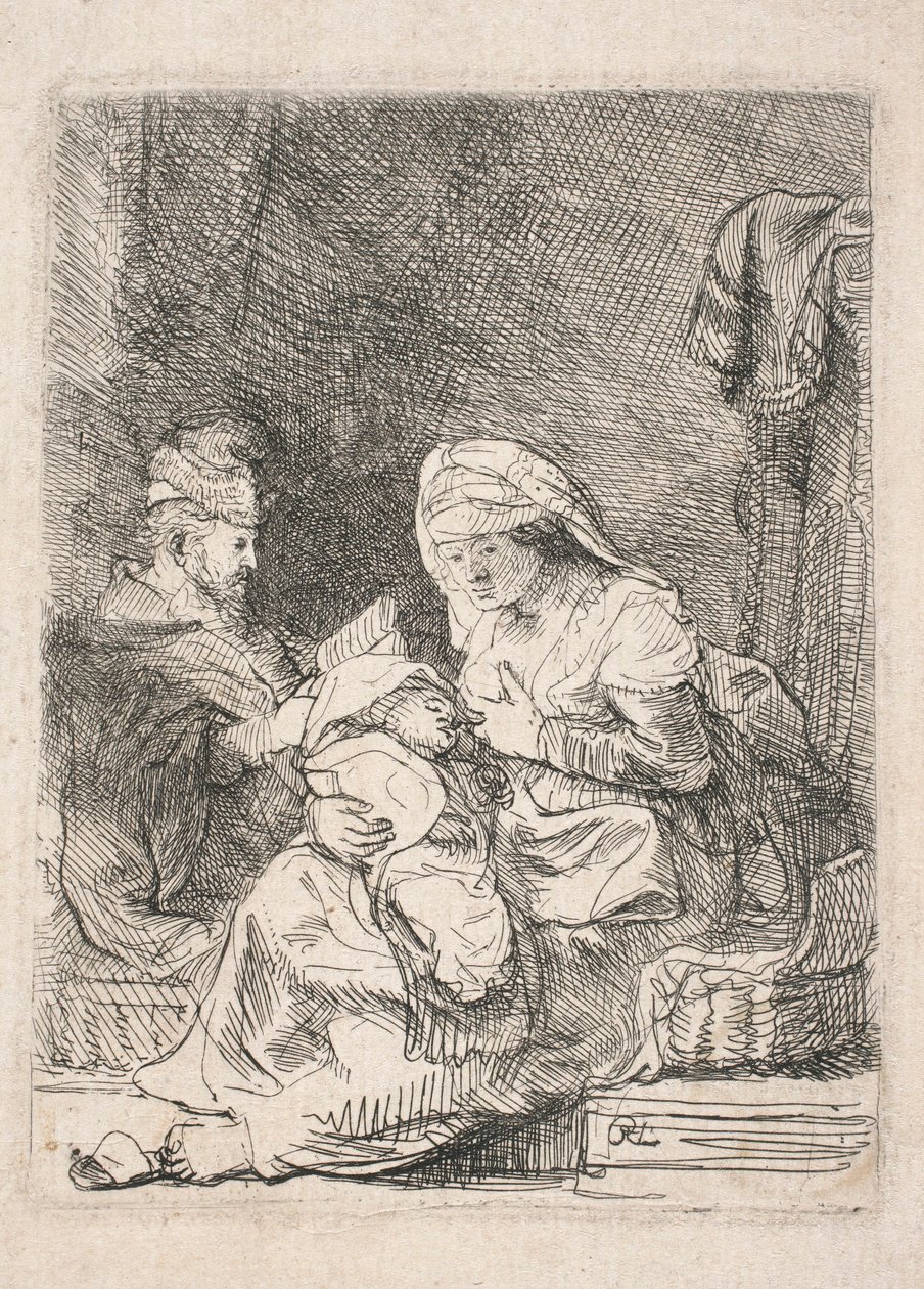 Den heliga familjen av Rembrandt van Rijn