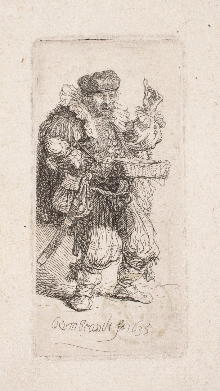 Charlatan (Tillverkare av mirakulösa salvor) av Rembrandt van Rijn