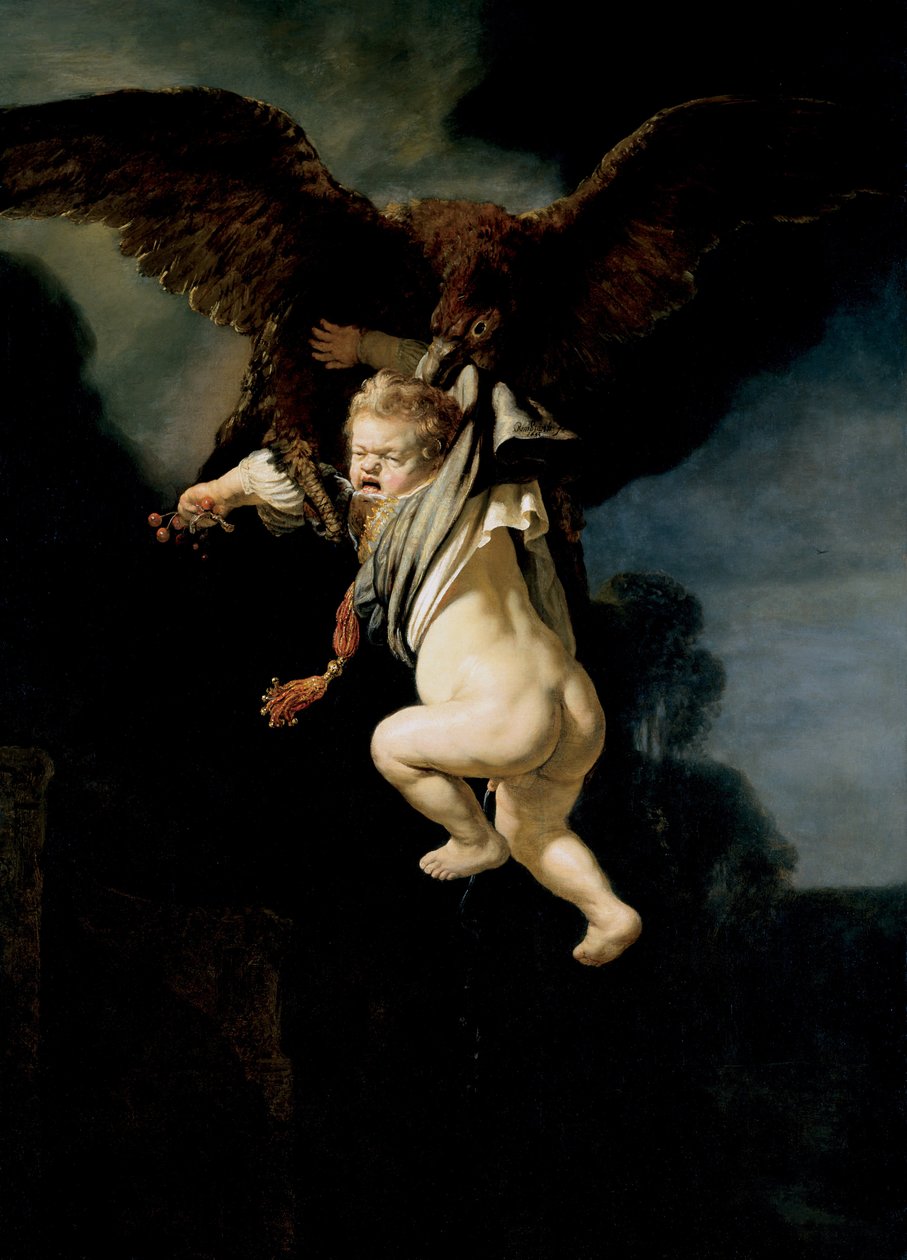 Bortförandet av Ganymedes, 1635 av Rembrandt van Rijn