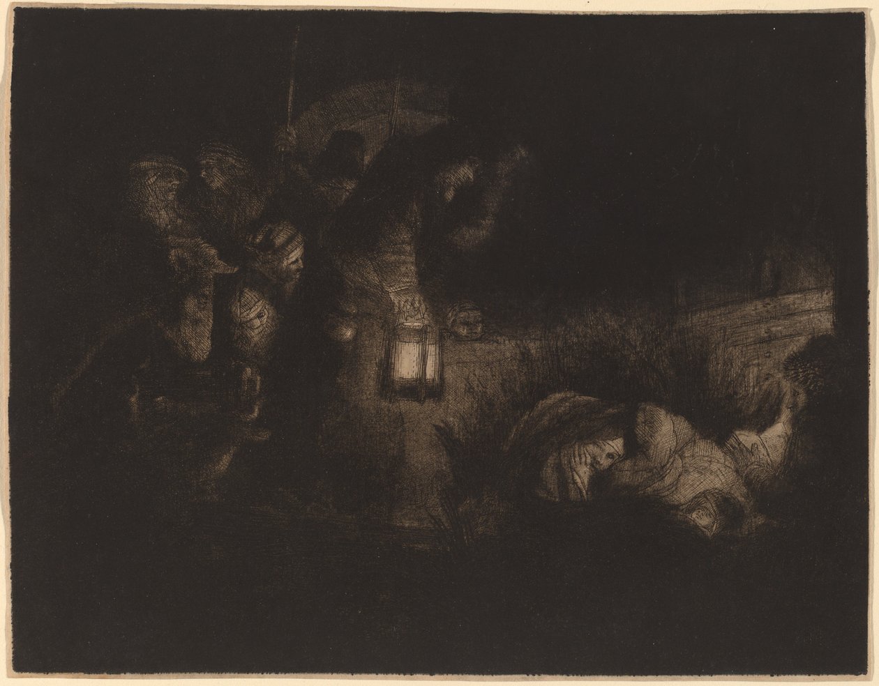Herdarnas tillbedjan: ett nattstycke av Rembrandt van Rijn